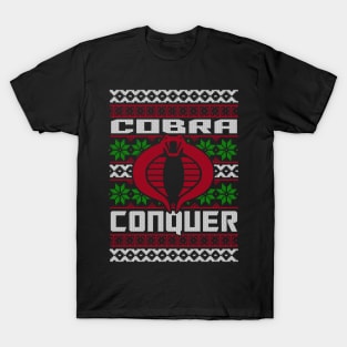 COBRA UGLY CHRISTMAS SWEATER T-Shirt